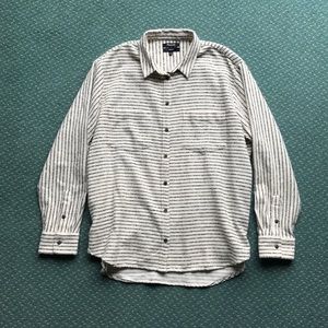 Madewell Striped Flannel Shirt - Size Large